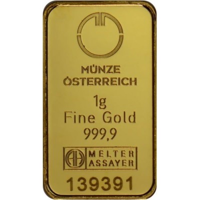 Münze Österreich investiční zlatý slitek 1 Gram - Kinegram