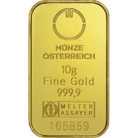Münze Österreich investiční zlatý slitek 10 Gramů - Kinegram