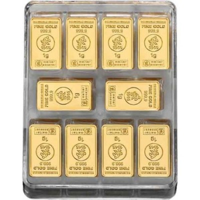 Gramm Goldbarren - 250x1g  - Heimerle + Meule UnityBox