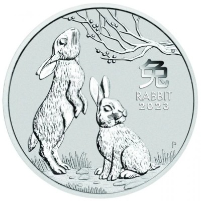 Lunární králík Austrálie 2023 - 1/2 Oz - investiční stříbrná mince (k dodání po 3.11.)