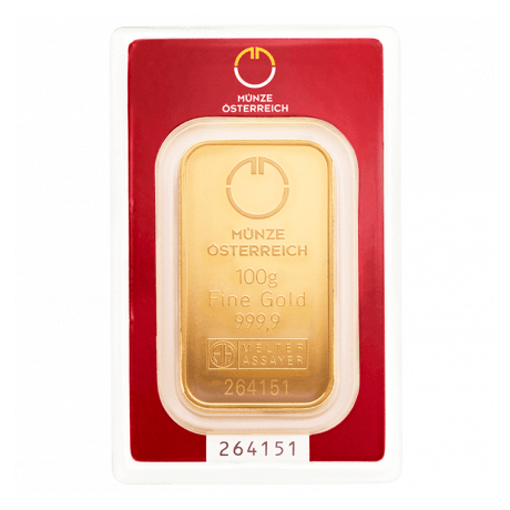 Münze Österreich 100g - Sztabka Złota
