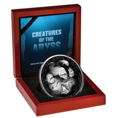 Creature degli Abissi - Moneta da collezione d'argento da 5 Oz.