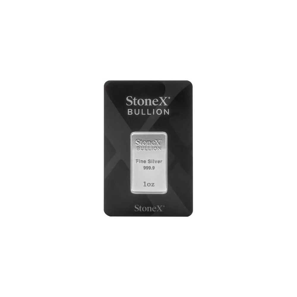 StoneX - 1 Oz - Lingote de plata de inversión