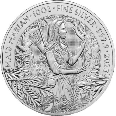 Miti e Leggende - Maid Marianne - Moneta d'argento da investimento da 10 Oz.