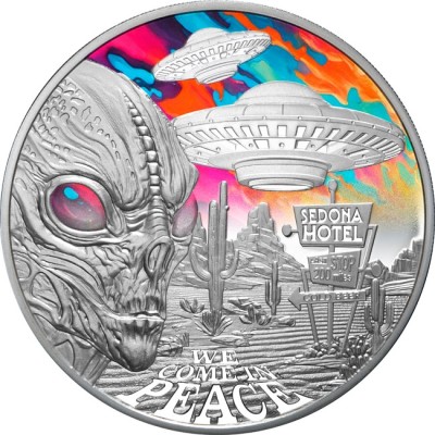 Alien Encounters - 1 oz - Pièce de collection en argent