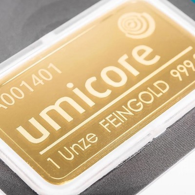 Umicore - 1 Oz - Lingotin d'or d'investissement