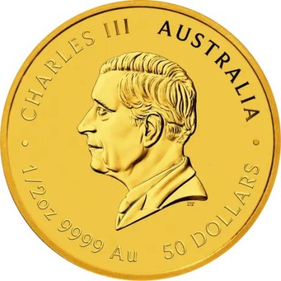 Serpente lunare 2025 - Moneta d'oro da 1/2 oz.