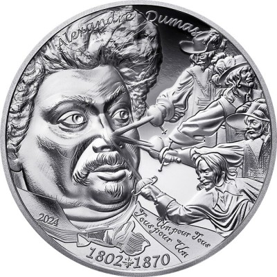 Alexandre Dumas - 1 oz - Silber Sammlermünze