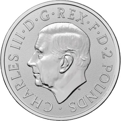 Britannia 2025 - Moneta d'argento da investimento da 1 Oz.