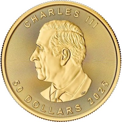 Foglia d'acero (2025) - Moneta d'oro da 1 Oz.
