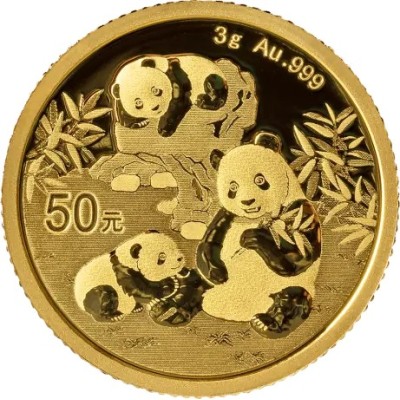 Panda (2025) - 3 g - moneda de oro de inversión