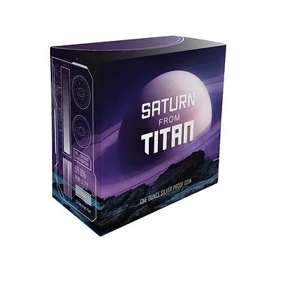 Saturn von Titan - 1 oz - Silber Sammlermünze
