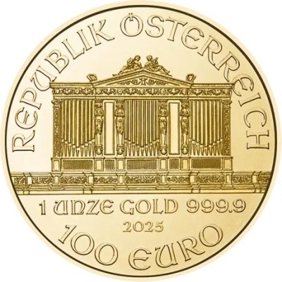 Wiener Philharmoniker (2025) - 1 Oz - moneta d'oro da investimento