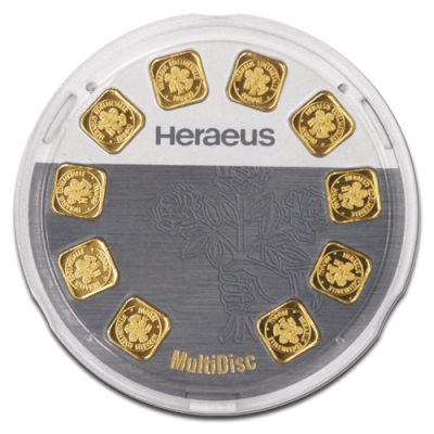 Argor-Heraeus Goldseed 10 x 1 g - Lingote de oro de inversión