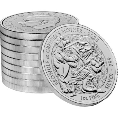 Mythes et légendes - Beowulf & Grendel´s Mother - 1 Oz - pièce d'investissement en argent