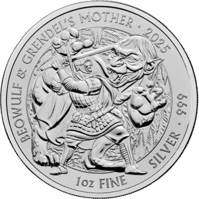 Mythes et légendes - Beowulf & Grendel´s Mother - 1 Oz - pièce d'investissement en argent