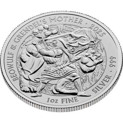 Mythes et légendes - Beowulf & Grendel´s Mother - 1 Oz - pièce d'investissement en argent