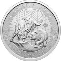 Toro y Oso (2025) - 2 Oz - moneda de plata de inversión