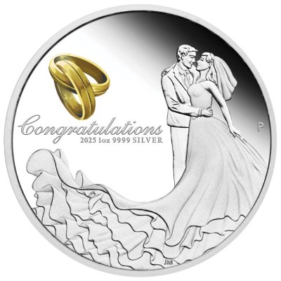 Boda 2025 - 1 Oz - moneda de plata de regalo