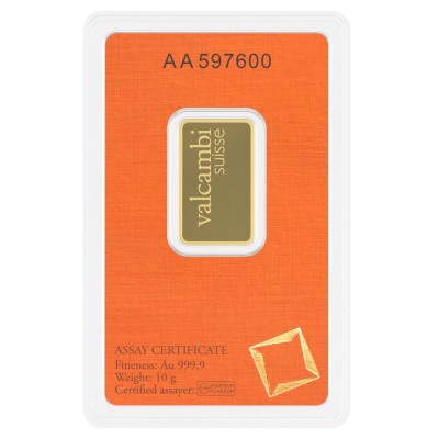 Valcambi 10 g - Lingote de oro de inversión