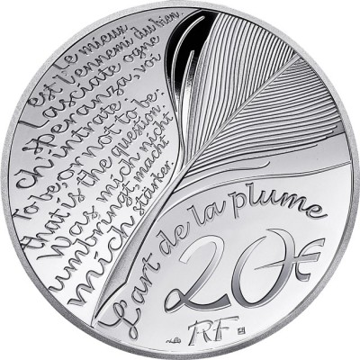 Jules Verne - Moneta da collezione d'argento da 1 Oz