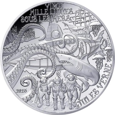 Jules Verne - 88,8g - serie de monedas de colección proof