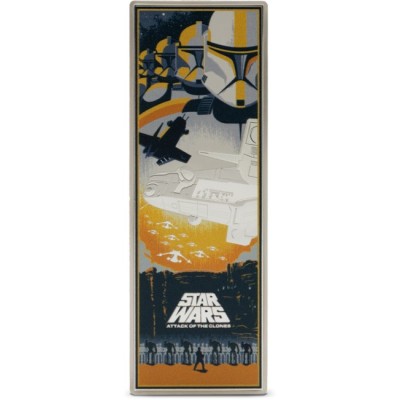 Star Wars: L'Attacco dei Cloni - Moneta da collezione d'argento da 3 Oz