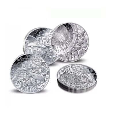 Jules Verne - 88,8g - Satz Proof-Sammlermünzen (Lieferung 10.05.2025)