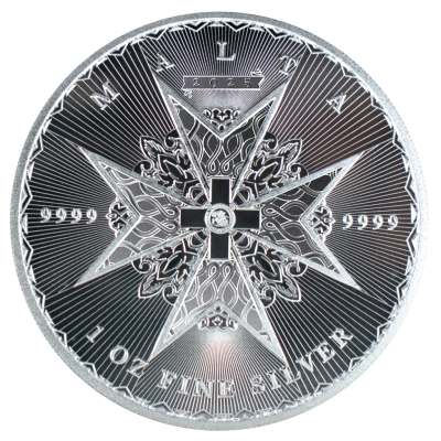 Malteserkreuz (2025) - 1 oz - Silberanlagemünze