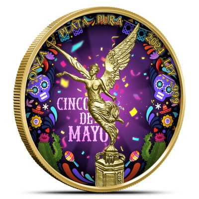 Messico - Libertad 2024, Cinco de Mayo - Moneta d'argento da collezione