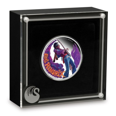 Jimi Hendrix - Moneta da collezione d'argento da 1 oz.
