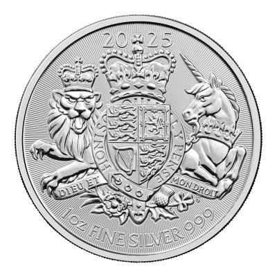 Armas Reales (2025) - 1 Oz - Moneda de Plata de Inversión