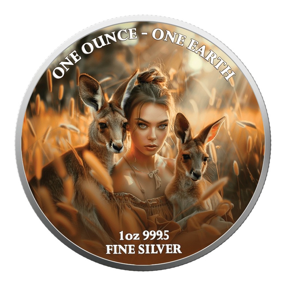 Tierra - 1 Oz - Australia - Moneda de Plata de Colección