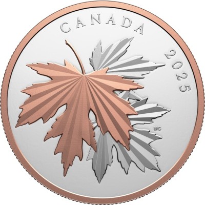 Gleaming Maple Leaves - 10 Oz - Moneda de Plata de Colección (entrega 12.6.2025)