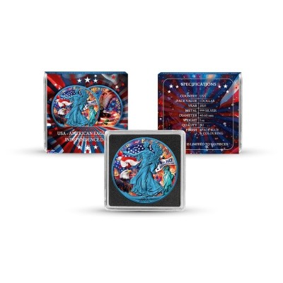 Giorno dell'Indipendenza - Moneta d'argento da collezione da 1 Oz.