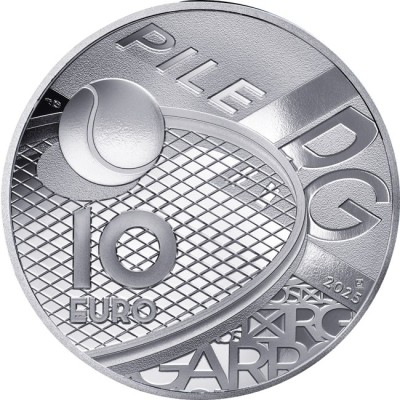 100 anni di Roland Garros - 22 g - Moneta d'argento da collezione