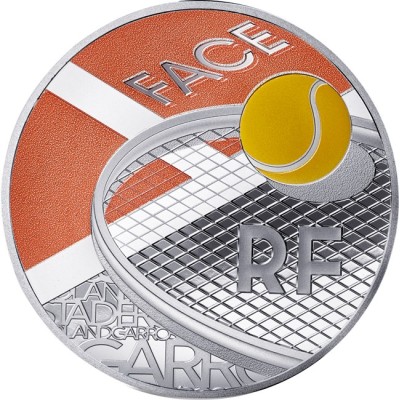 100 anni di Roland Garros - 22 g - Moneta d'argento da collezione