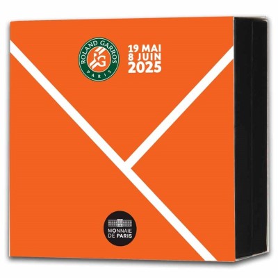 100 anni di Roland Garros - 22 g - Moneta d'argento da collezione