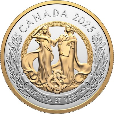 Allégories de la Justice et de la Vérité  -1 Oz -  Pièce de collection en argent