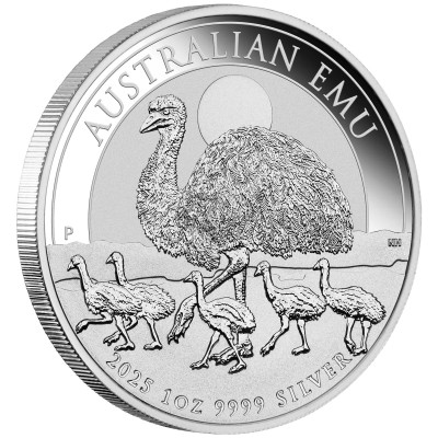 Émeu d'Australie (2025) - 1 Oz - Pièce d'investissement en argent