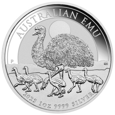 Australischer Emu (2025) - 1 oz - Silberanlagemünze