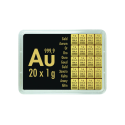 Gold Combibarren Valcambi 20x1 g - investment gold bar