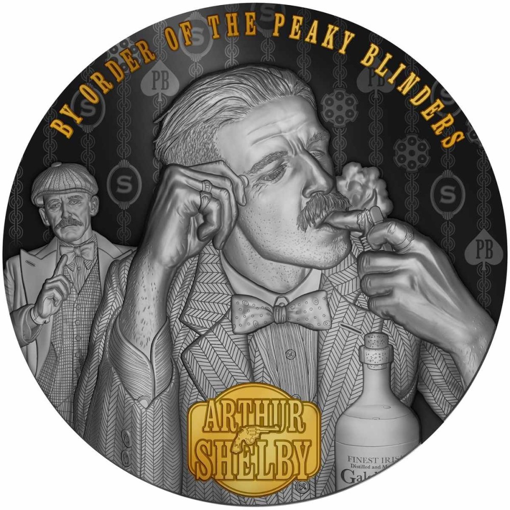 Peaky Blinders - Arthur Shelby - Moneta da collezione d'argento da 2 Oz.