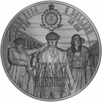 Peaky Blinders - Arthur Shelby - Moneta da collezione d'argento da 2 Oz.