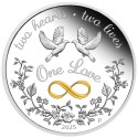 "One Love" 2025 - 1 Oz - moneta regalo d'argento