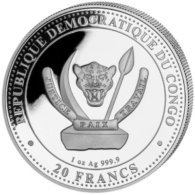 Carnotaurus (Vida Prehistórica) 2025 - 1 Oz - Moneda de Plata de Inversión