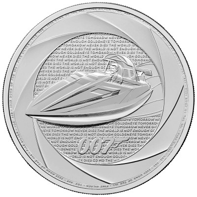 Six décennies de 007 (années 90) - James Bond - 1 Oz - pièce d'investissement en argent