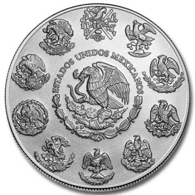 México Libertad - Fuerzas de la Naturaleza - Tierra - 1 Oz - Moneda de Plata de Colección