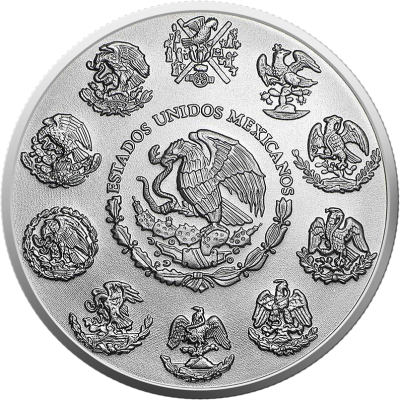 México Libertad - Fuerzas de la Naturaleza - Agua - 1 Oz - Moneda de Plata de Colección