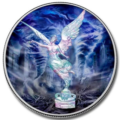 México Libertad - Fuerzas de la Naturaleza - Aire - 1 Oz - Moneda de Plata de Colección
